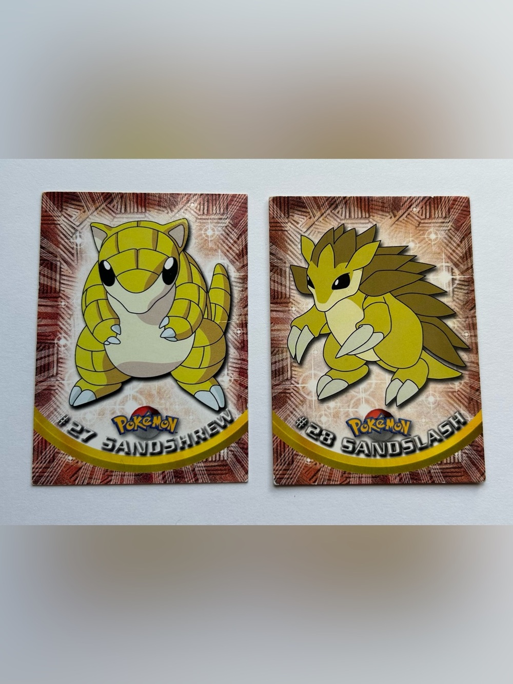 Pokémon Topps Sandshrew and Sandslash